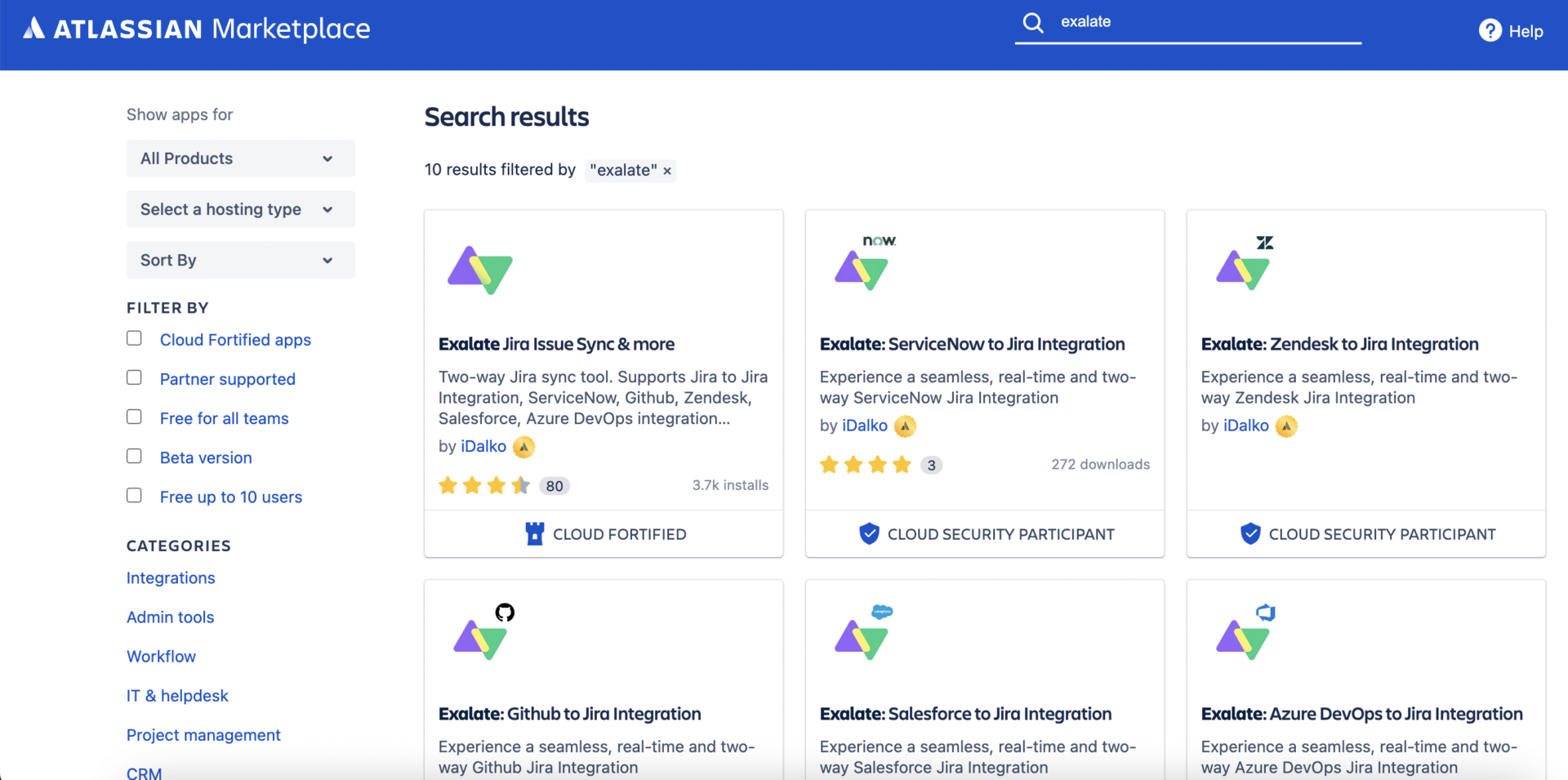 exalate integration for jira 