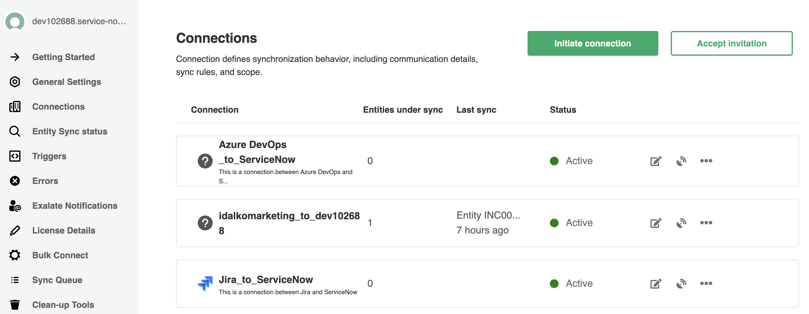 Accept invitation on the ServiceNow instance