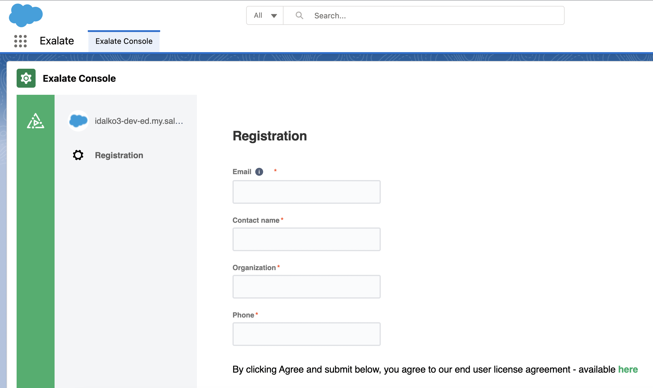 Register Exalate on Salesforce