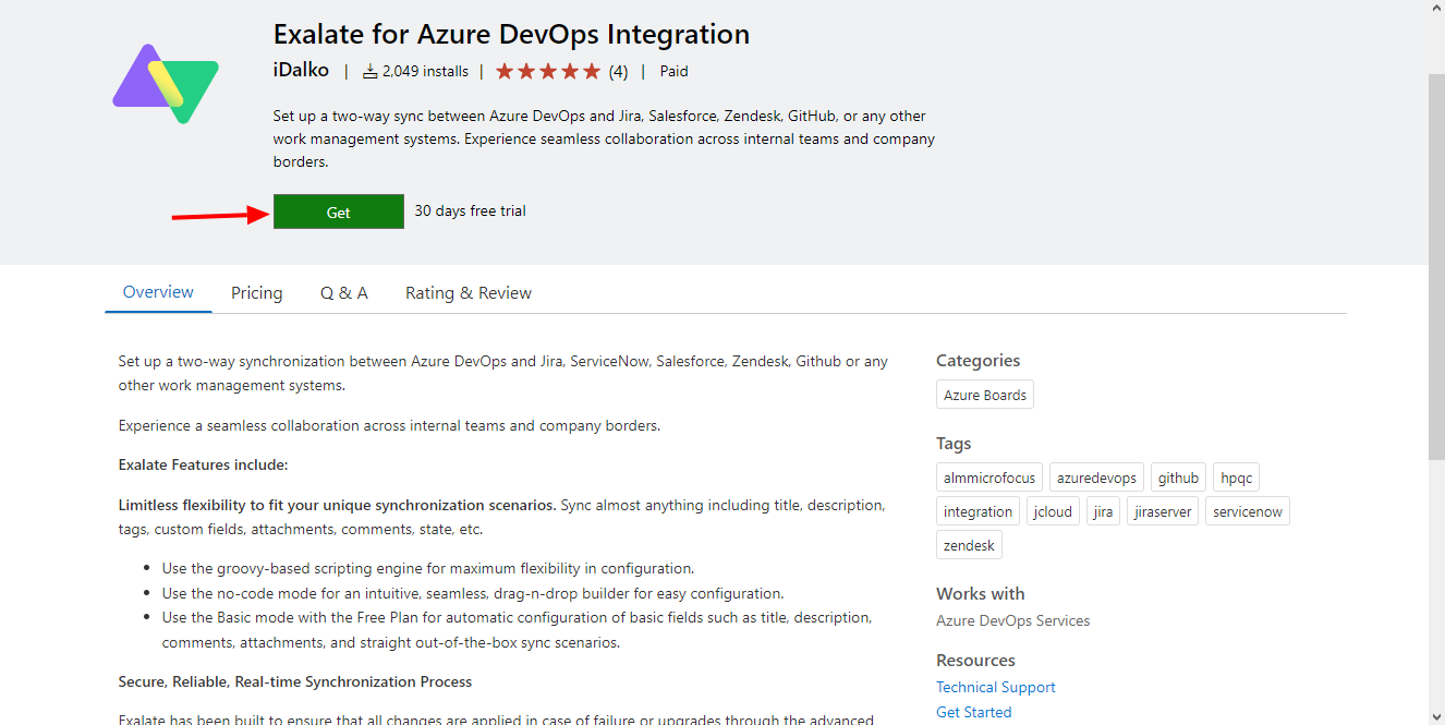 azure devops marketplace 