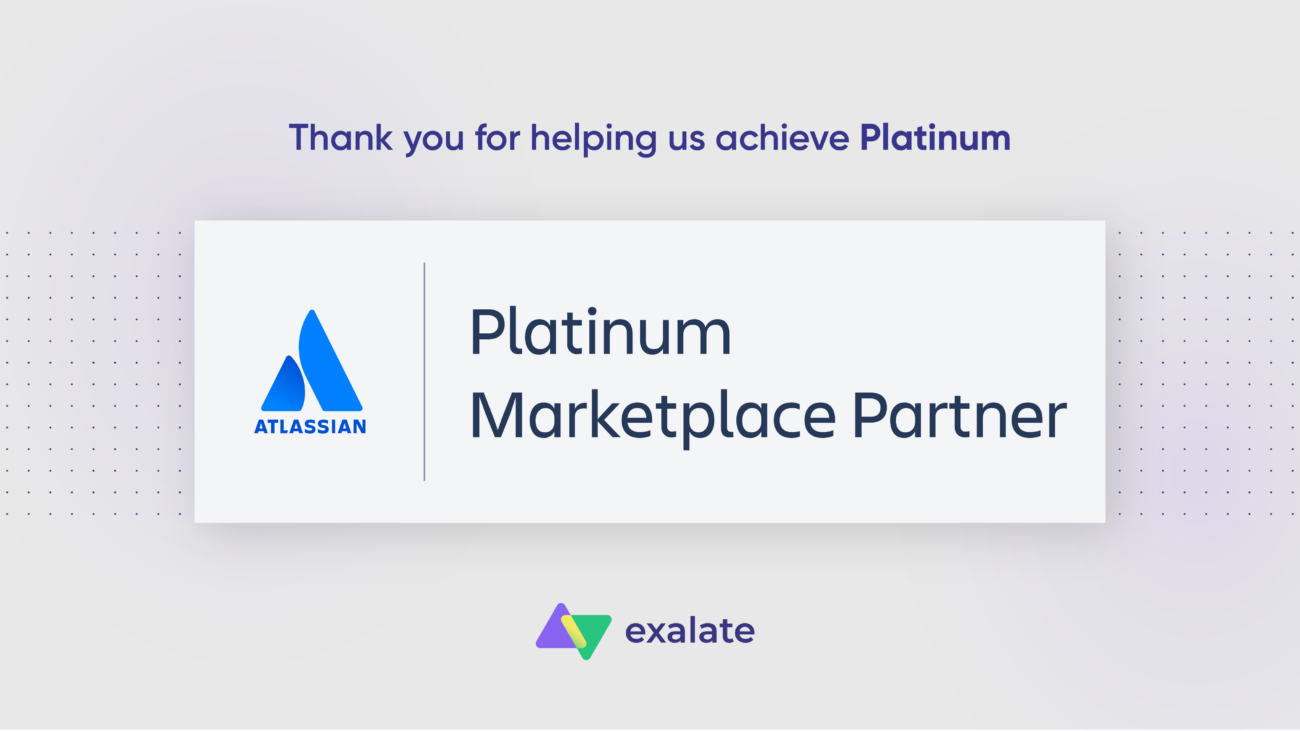 Exalate is a Platinum Atlassian Marketplace Partner